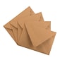 JAM Paper® A2 V-Flap Invitation Envelopes, 4.375 x 5.75, Brown Kraft Paper Bag, 25/Pack (63134656)
