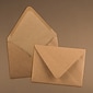 JAM Paper® A2 V-Flap Invitation Envelopes, 4.375 x 5.75, Brown Kraft Paper Bag, 25/Pack (63134656)