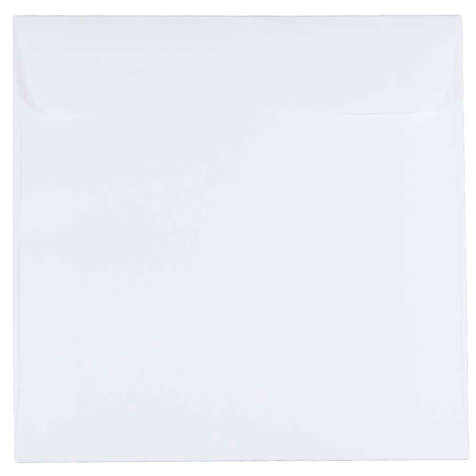 JAM Paper 6.5 x 6.5 Square Invitation Envelopes, White, 25/Pack (28417)