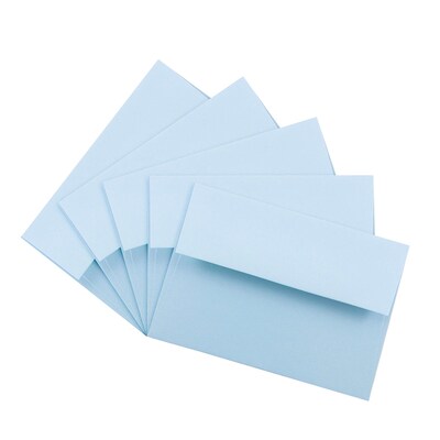 JAM Paper A6 Invitation Envelopes, 4.75 x 6.5, Baby Blue, 25/Pack (155626)