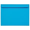 JAM Paper 9 x 12 Booklet Colored Envelopes, Blue Recycled, 25/Pack (5156774)