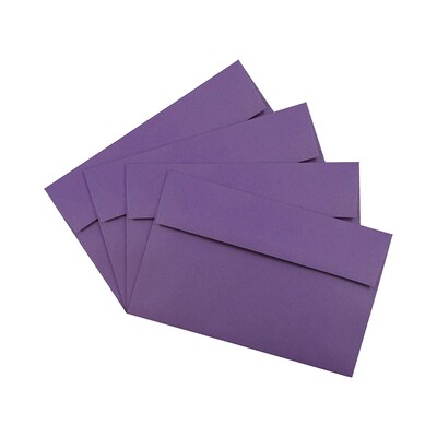 JAM Paper® A9 Invitation Envelopes, 5.75 x 8.75, Dark Purple, 50/Pack (563912512I)