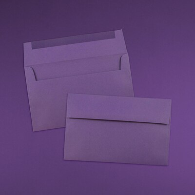 JAM Paper® A9 Invitation Envelopes, 5.75 x 8.75, Dark Purple, 50/Pack (563912512I)