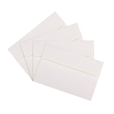 JAM PAPER A9 Invitation Envelopes, 5 3/4" x 8 3/4", White, 50/Pack (31911140I)