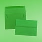 JAM Paper A6 Colored Invitation Envelopes, 4.75 x 6.5, Green Recycled, 50/Pack (67195I)