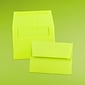JAM Paper A2 Colored Invitation Envelopes, 4.375 x 5.75, Ultra Lime Green, 50/Pack (WDBH610I)