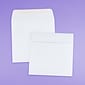 JAM Paper 6.5 x 6.5 Square Invitation Envelopes, White, Bulk 250/Box (28417H)
