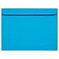 JAM Paper® 9 x 12 Booklet Colored Envelopes, Blue Recycled, 50/pack (5156774i)