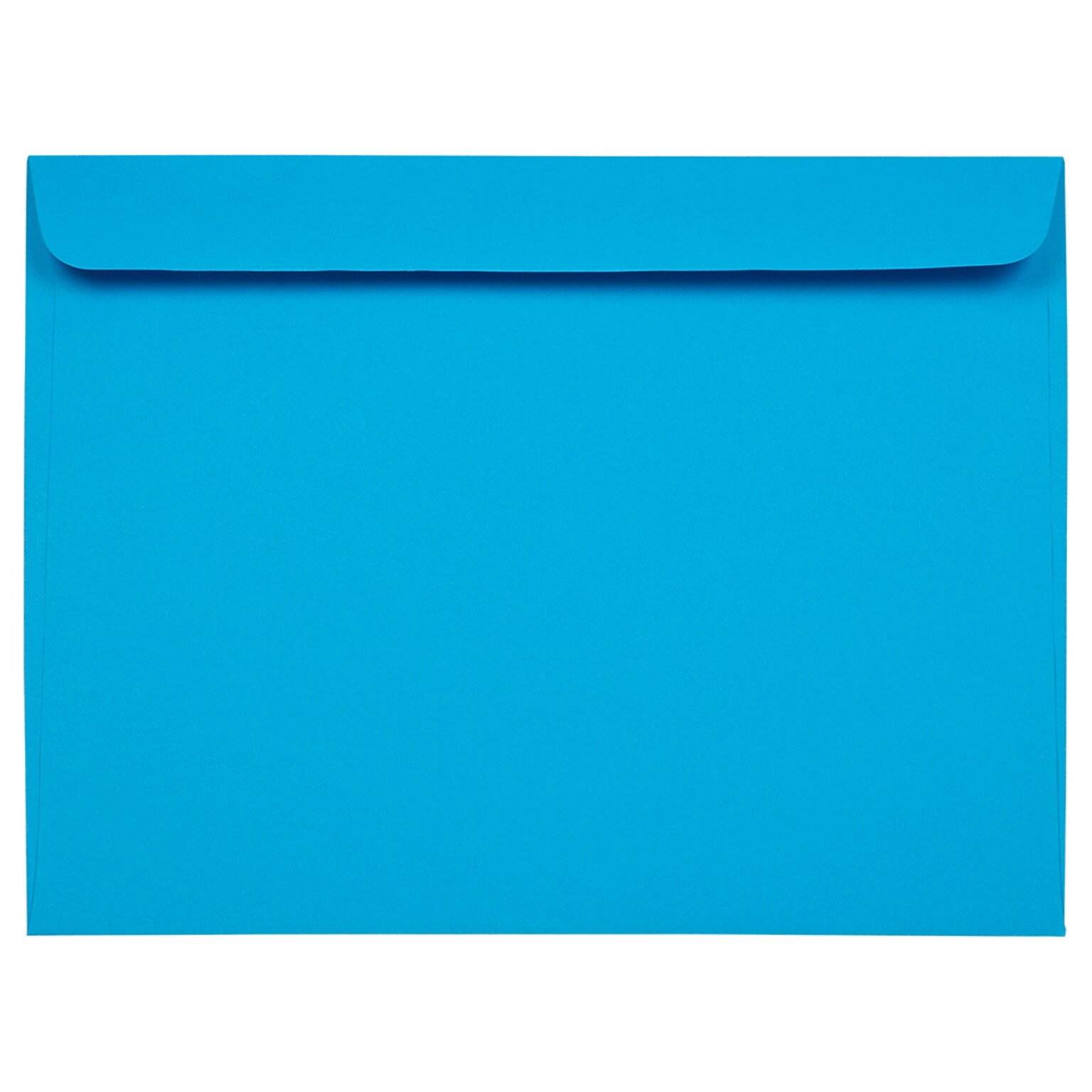 JAM Paper 9 x 12 Booklet Colored Envelopes, Blue Recycled, 50/pack (5156774i)
