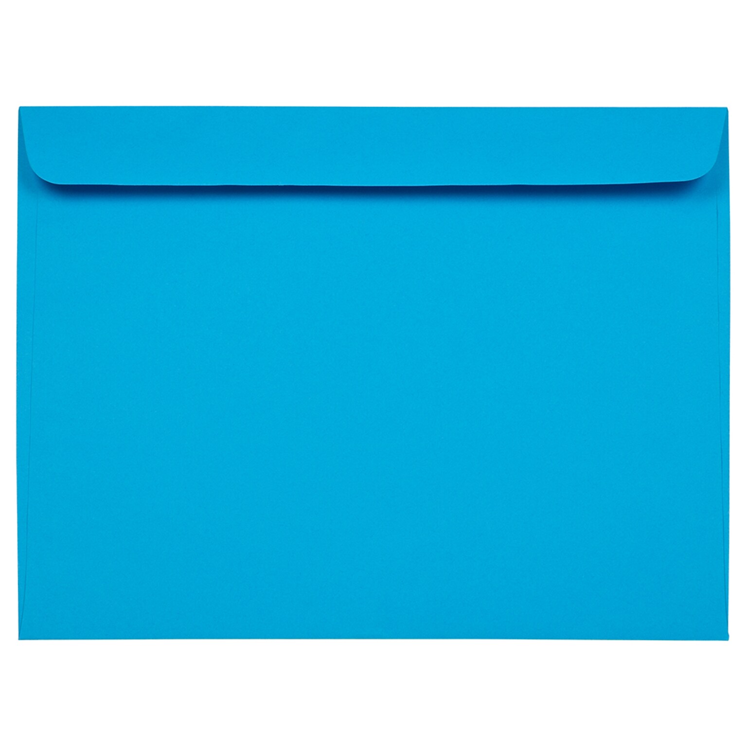 JAM Paper 9 x 12 Booklet Colored Envelopes, Blue Recycled, 100/Pack (5156774c)