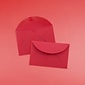 JAM Paper® 3Drug Mini Premium Colored Envelopes, 2.3125 x 3.625, Red Recycled, 50/Pack (155031i)