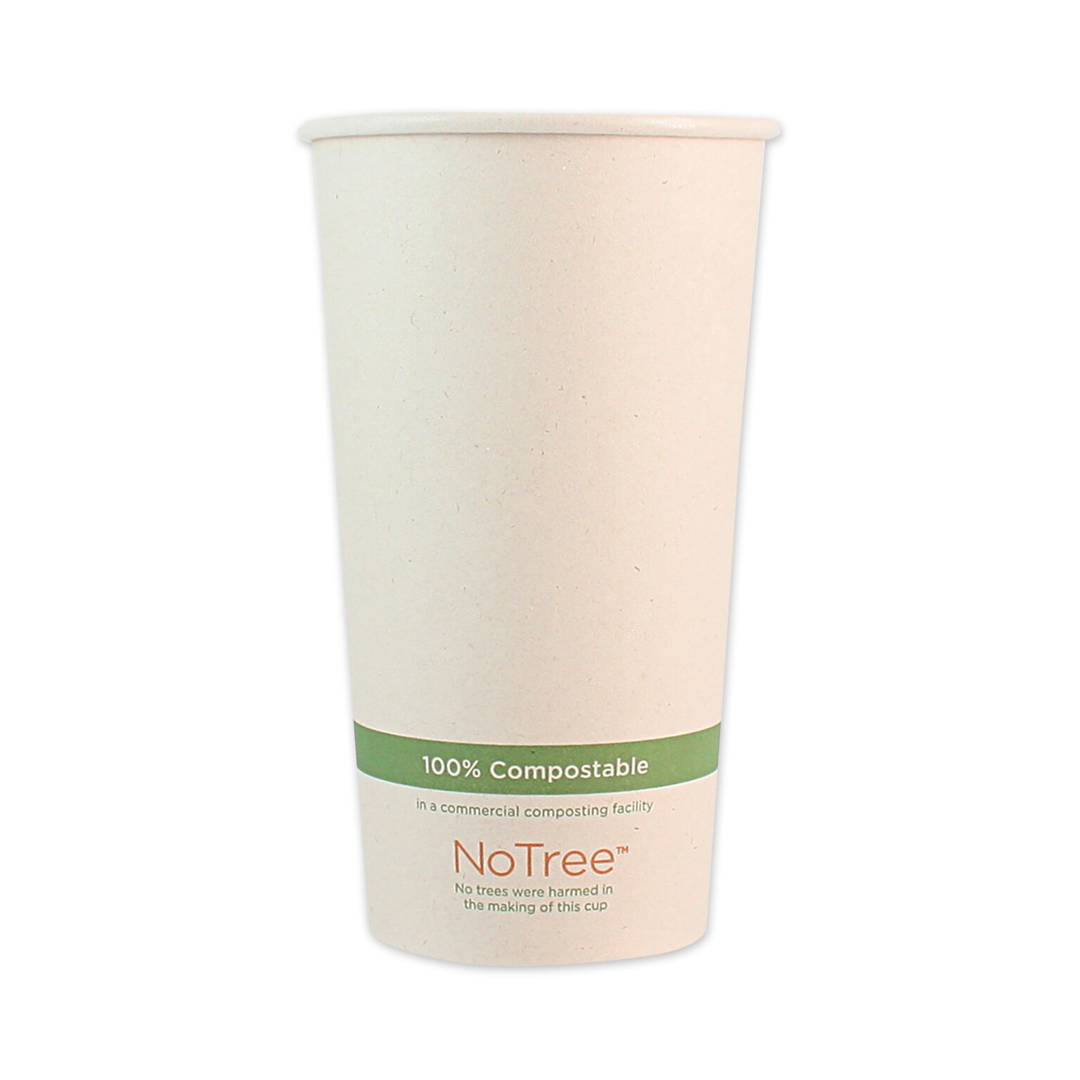 World Centric NoTree Paper Hot Cups, 20 oz, Natural, 1,000/Carton