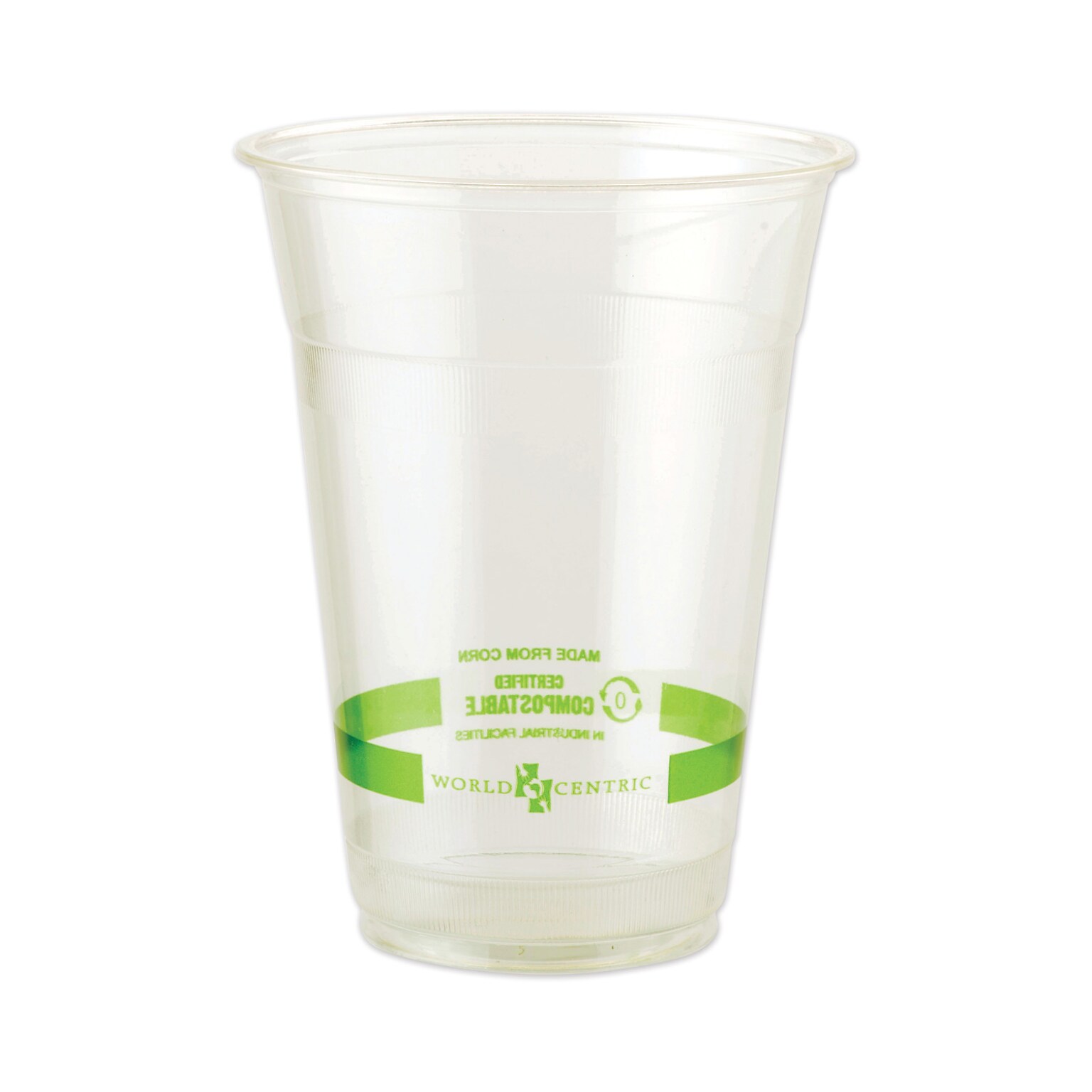 World Centric Clear Cold Cups, 20 oz, Clear, 1,000/Carton