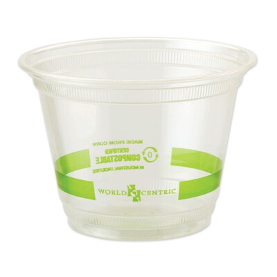 World Centric Cold Cups, 9 oz., Clear, 1,000/Carton (WORCPCS9Q)