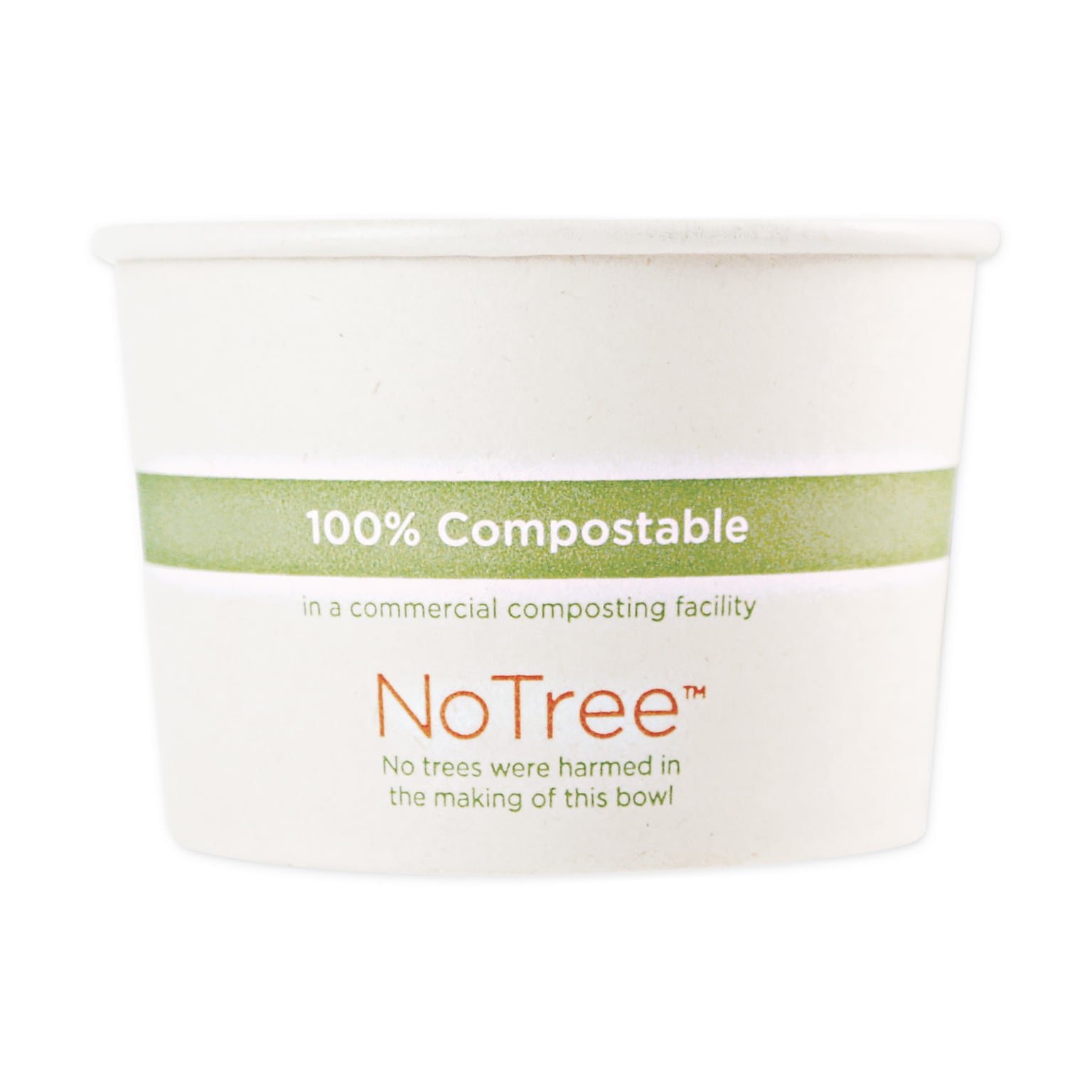 World Centric No Tree Paper Bowls, 4.4 dia x 3, 16 oz, Natural, 500/Carton