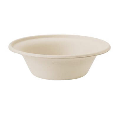 World Centric Fiber Bowls, 6 dia x 1.7, 11 oz, Natural, 1,000/Carton