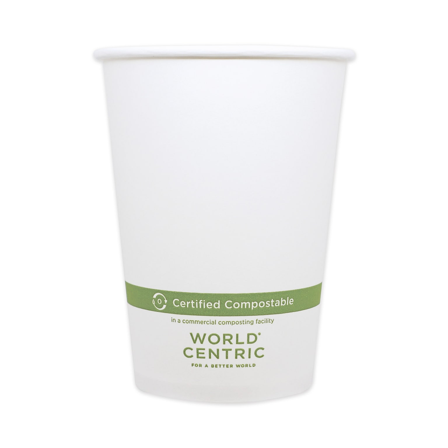 World Centric Paper Bowls, 4.4 dia x 5.8, 32 oz, White, 500/Carton