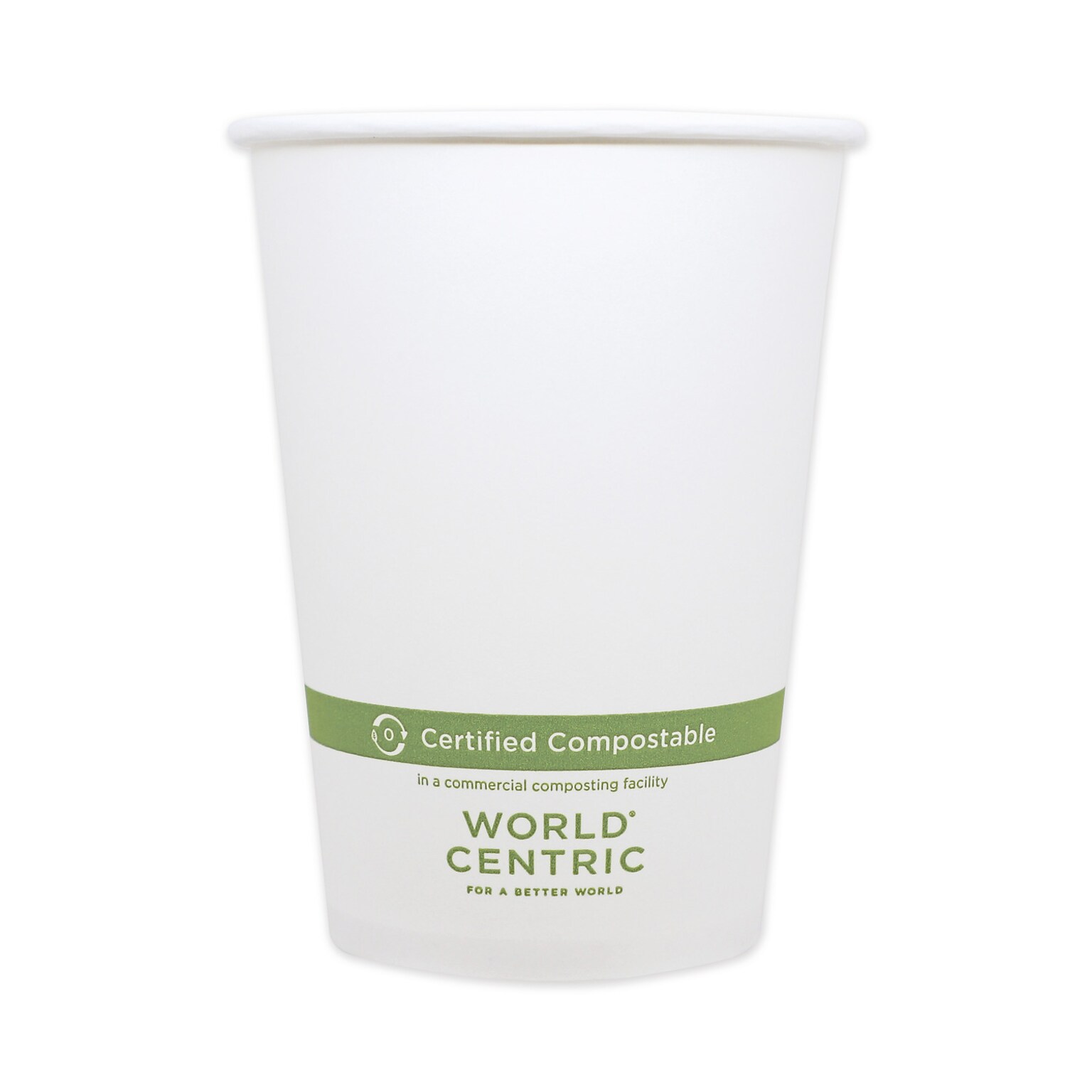 World Centric Paper Bowls, 4.4 dia x 5.8, 32 oz, White, 500/Carton