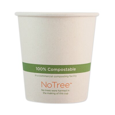 World Centric NoTree Paper Hot Cups, 10 oz, Natural, 1,000/Carton