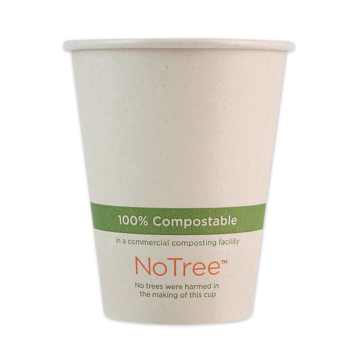 World Centric Paper Hot Cups, 8 oz., Natural, 1,000/Carton (WORCUSU8)
