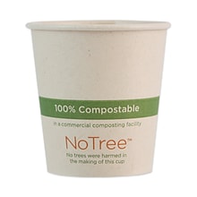 World Centric Paper Hot Cups, 4 oz., Natural, 1,000/Carton (WORCUSU4)