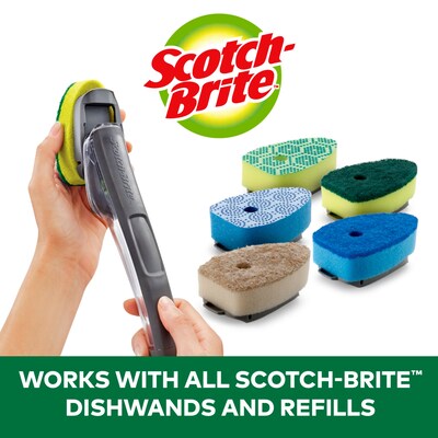 Scotch-Brite Advanced Soap Control Dishwand Brush Refill, 3 Pack