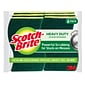 Scotch-Brite® Heavy Duty Scrub Sponges, Green/Yellow, 6/Pack (426)