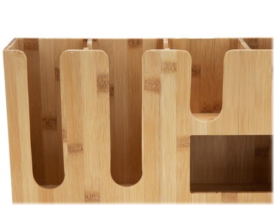 Mind Reader 5 Compartment Bamboo Coffee Organizer, Brown (CAVEBM-BRN)
