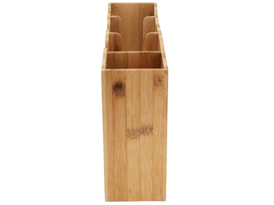 Mind Reader 5 Compartment Bamboo Coffee Organizer, Brown (CAVEBM-BRN)
