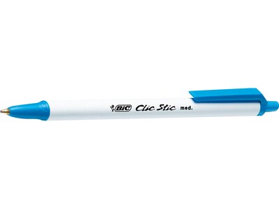 BIC Clic Stic Retractable Ballpoint Pen, Medium Point, Blue Ink, 18 Dozen/Case (CSM11-BLU)