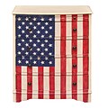 Right2Home American Flag Accent Drawer Chest 26L x 17W x 31.25H (DS-D018004)