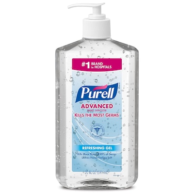 PURELL® Advanced Refreshing Gel Hand Sanitizer, Clean Scent, 20 oz. (3023-12)