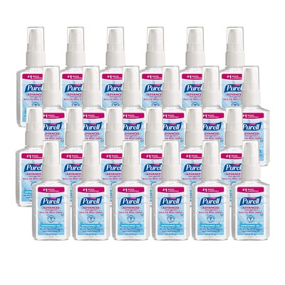 PURELL® Advanced 2 oz. Gel Hand Sanitizer, Clean Scent, 24/Carton (9606-24)