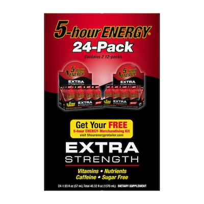 5 Hour Energy Extra Strength Berry , 1.93 oz, 2 12-Packs