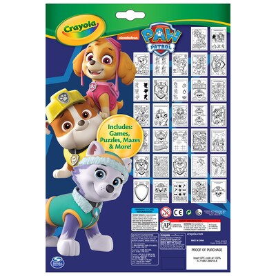 Crayola Coloring & Activity Pad with Markers, Paw Patrol, Pack of 3 (BIN46918-3)