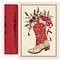 Great Papers!® Holiday Greeting Cards, Christmas Boot, 5.625 x 7.875, 18 Cards/18 Foil-Lined Envel