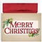 Great Papers!® Holiday Greeting Cards, Plaid Christmas Greetings, 7.875 x 5.625, 18 Cards/18 Foil-