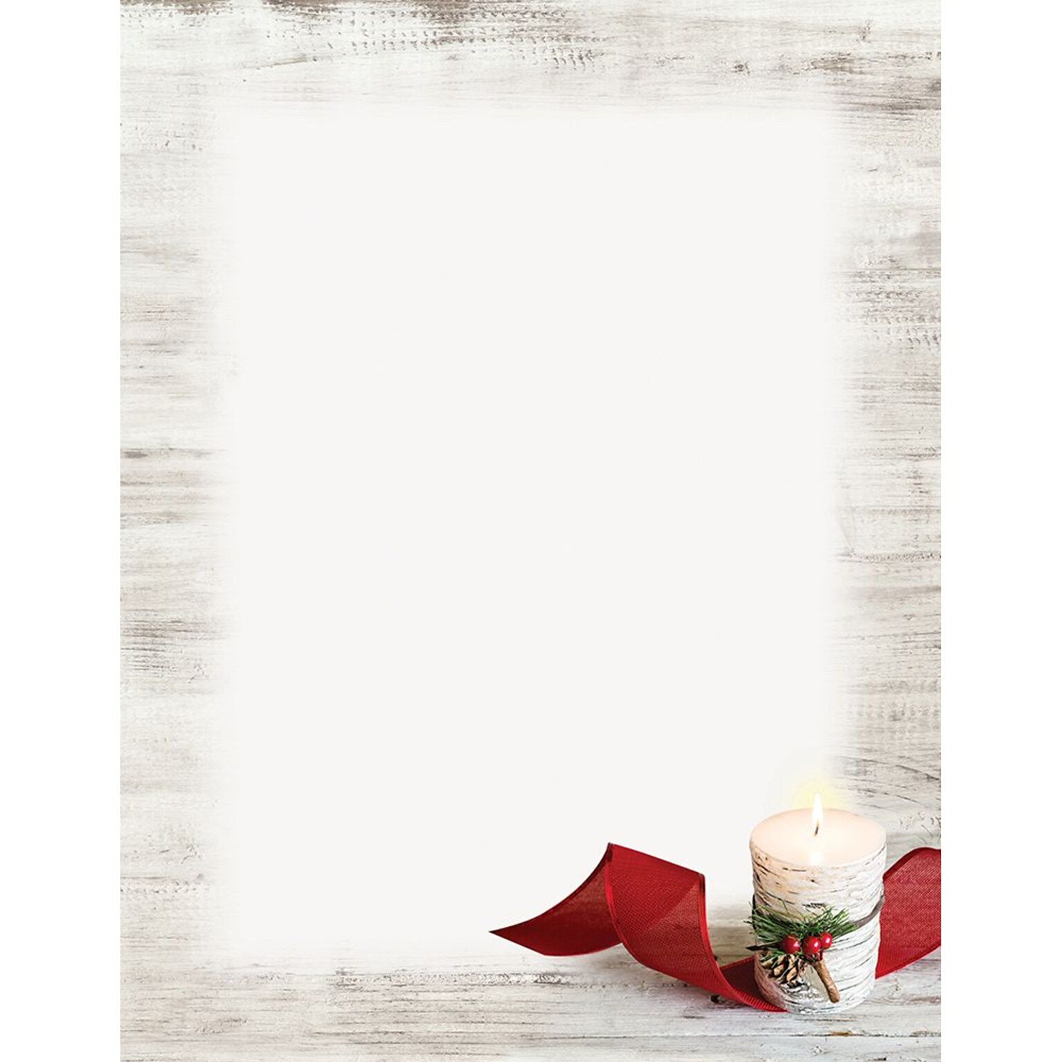 Great Papers!® Holiday Stationery, Birch Candle, 8.5 x 11, 80 Sheets (2017025)