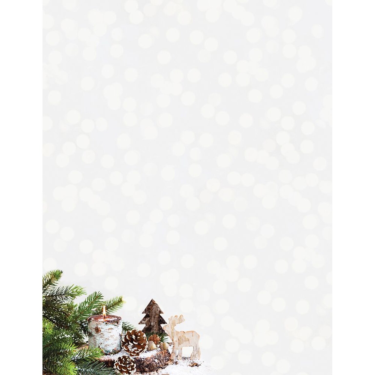Great Papers!® Holiday Stationery, Alpine Woods, 8.5 x 11, 80 Sheets (2017026)