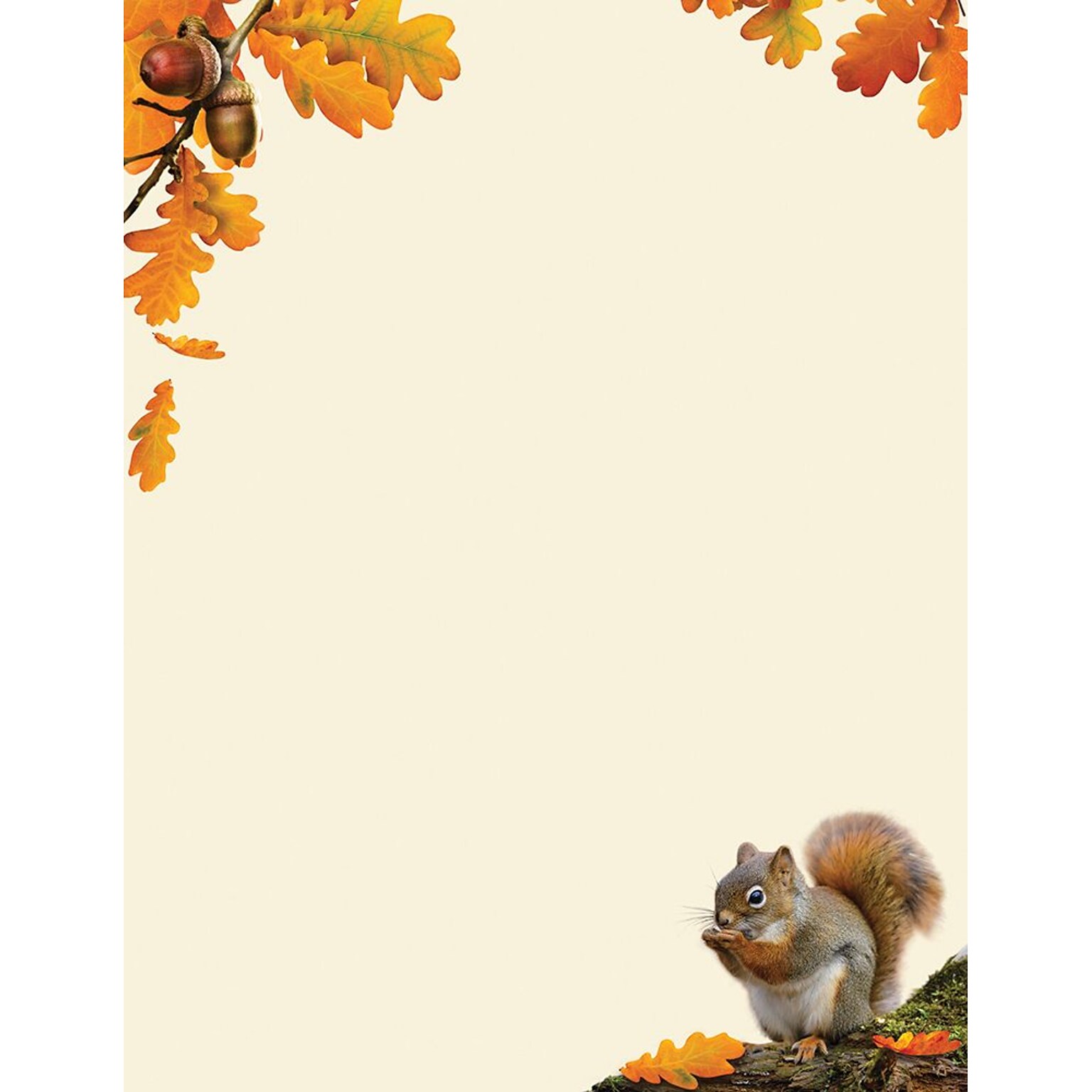 Great Papers!® Fall Stationery, Acorn, 8.5 x 11, 80 Sheets (2017013)