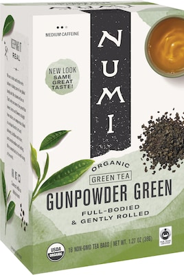 Numi Gunpowder Green Tea Bags, 18/Box (10109)