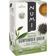 Numi Gunpowder Green Tea Bags, 18/Box (10109)