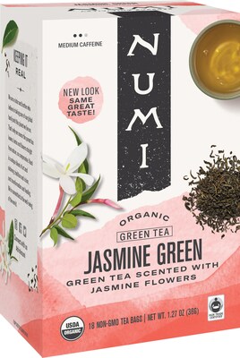 Numi Green Tea Bags, 18/Box (447215)