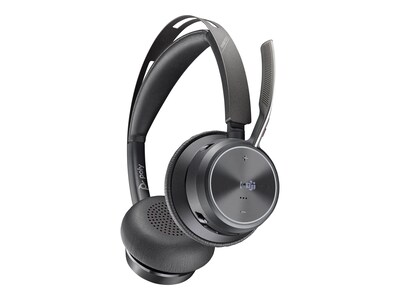 Plantronics Voyager Focus 2 Noise Canceling Bluetooth On Ear Phone & Computer Headset, Black (213727-02)