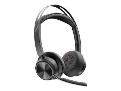 Plantronics Voyager Focus 2 Noise Canceling Bluetooth On Ear Phone & Computer Headset, Black (214432