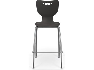 MooreCo Hierarchy Polypropylene Kids Stool, Black (53221BlakNACH)