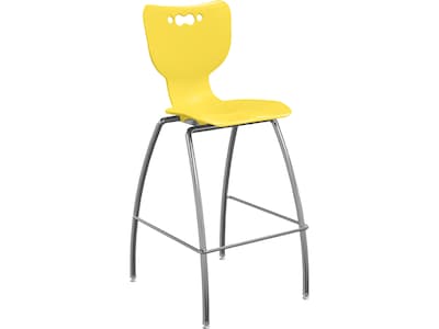 MooreCo Hierarchy Polypropylene Kids Stool, Yellow (53221YlwNACH)