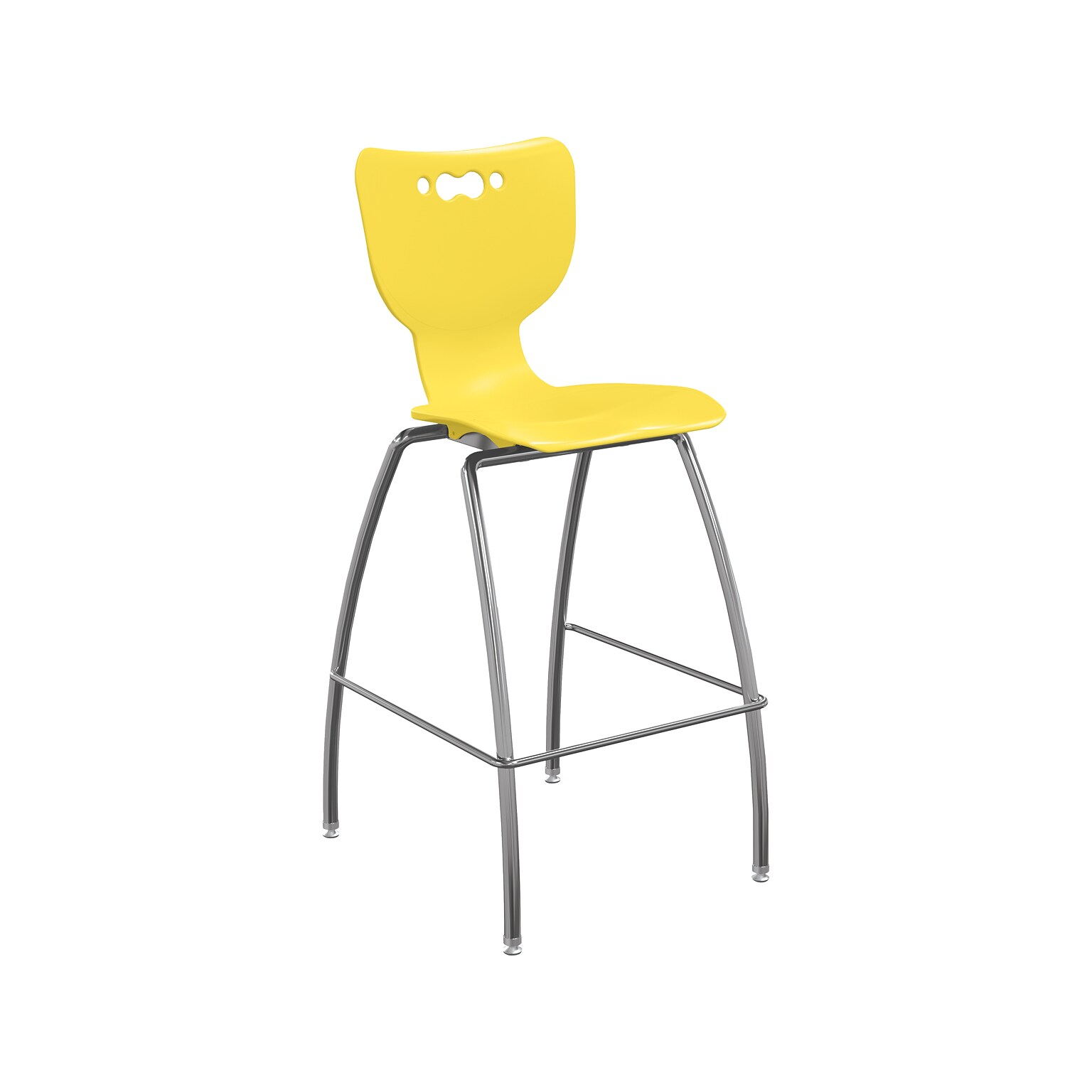 MooreCo Hierarchy Polypropylene Kids Stool, Yellow (53221YlwNACH)