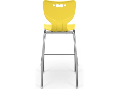 MooreCo Hierarchy Polypropylene Kids Stool, Yellow (53221YlwNACH)