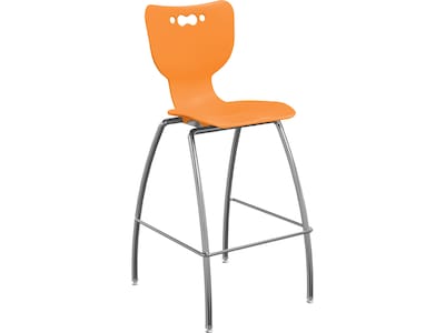 MooreCo Hierarchy Polypropylene Kids Stool, Orange (53221OranNACH)